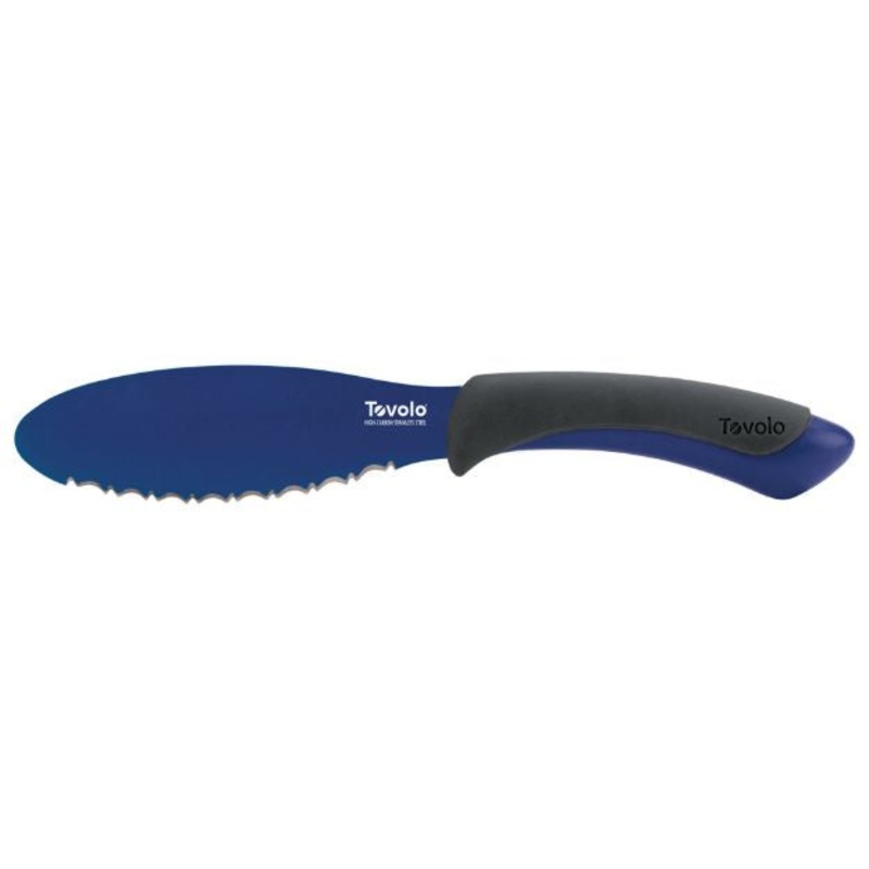 5.5" Comfort Grip Bagel Knife - Deep Indigo