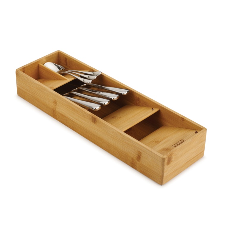 DrawerStore Bamboo Compact Cutlery Organiser