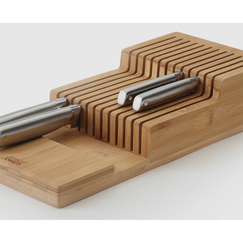 DrawerStore Bamboo Large 2-tier Knife Organiser