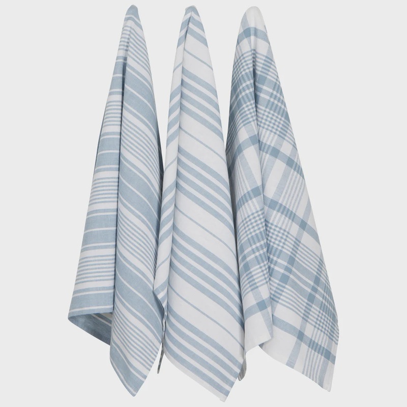 Slate Blue Jumbo Dishtowels | Set of 3
