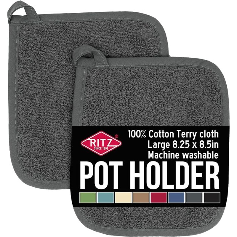 Terry Pot Holder, Graphite