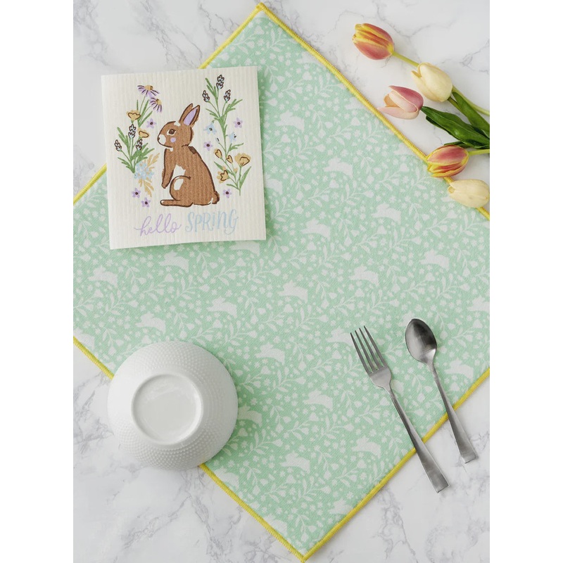 Bunny Hop Dish Drying Mat