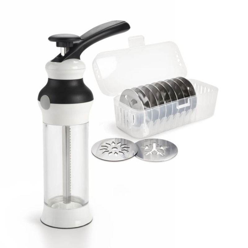 Cookie Press With Disk Storage Case