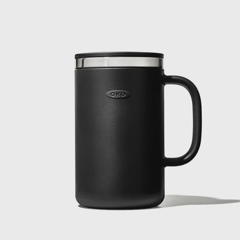 Insulated Coffee Mug with Handle 16 oz, Onyx