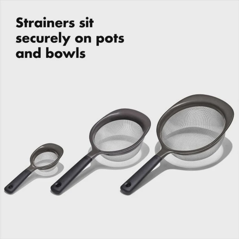 OXO Good Grips 3 Piece Strainer Set