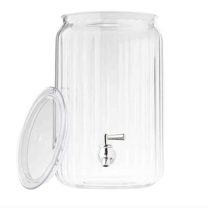 Round Fluted 2-Gal (7.5 L) Beverage Dispenser