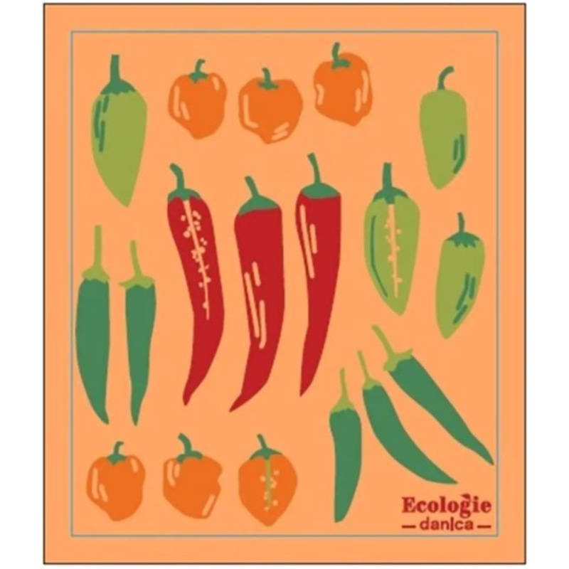 Swedish Dishcloth | Chili Peppers