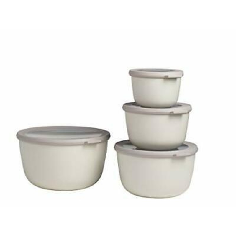CIRQULA Deep Food Storage Set, Nordic White