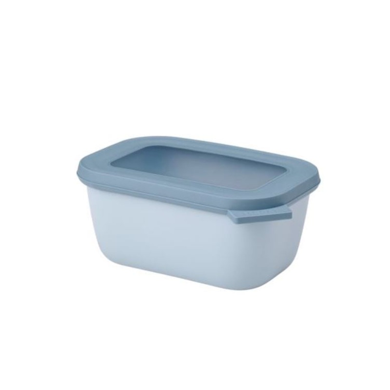 CIRQULA Rectangle Food Container, 25oz, Nordic Blue