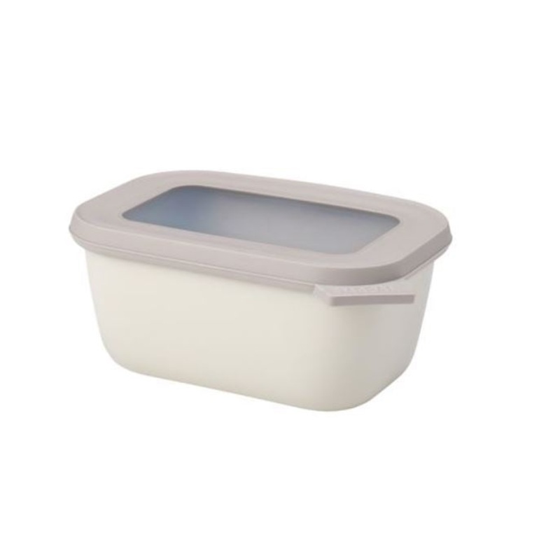 CIRQULA Rectangle Food Container, 25oz, Nordic White