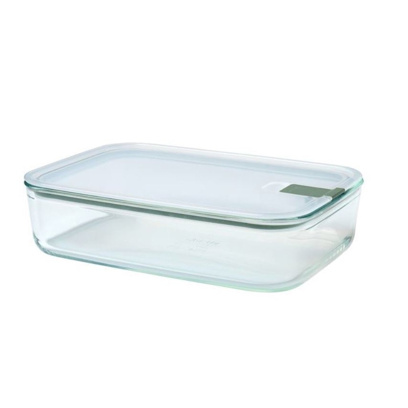 EASYCLIP Rectangle Glass Container, 2250ml/76oz