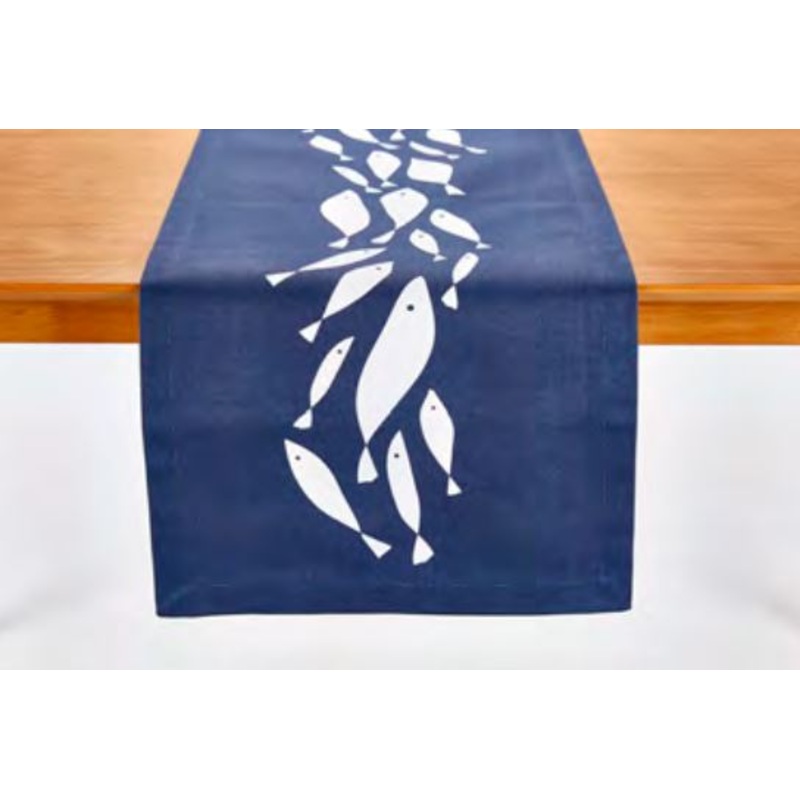 School of Fish Table Runner 72"
