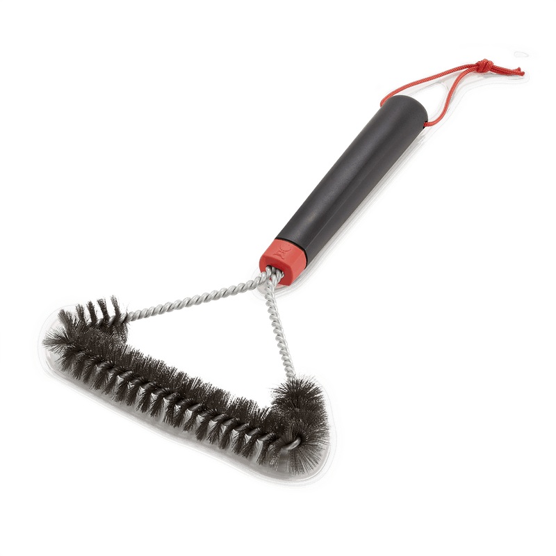 12" Three-Sided Grill Brush