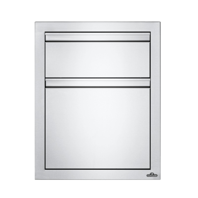 18" X 24" Double Drawer: Waste Bin Drawer