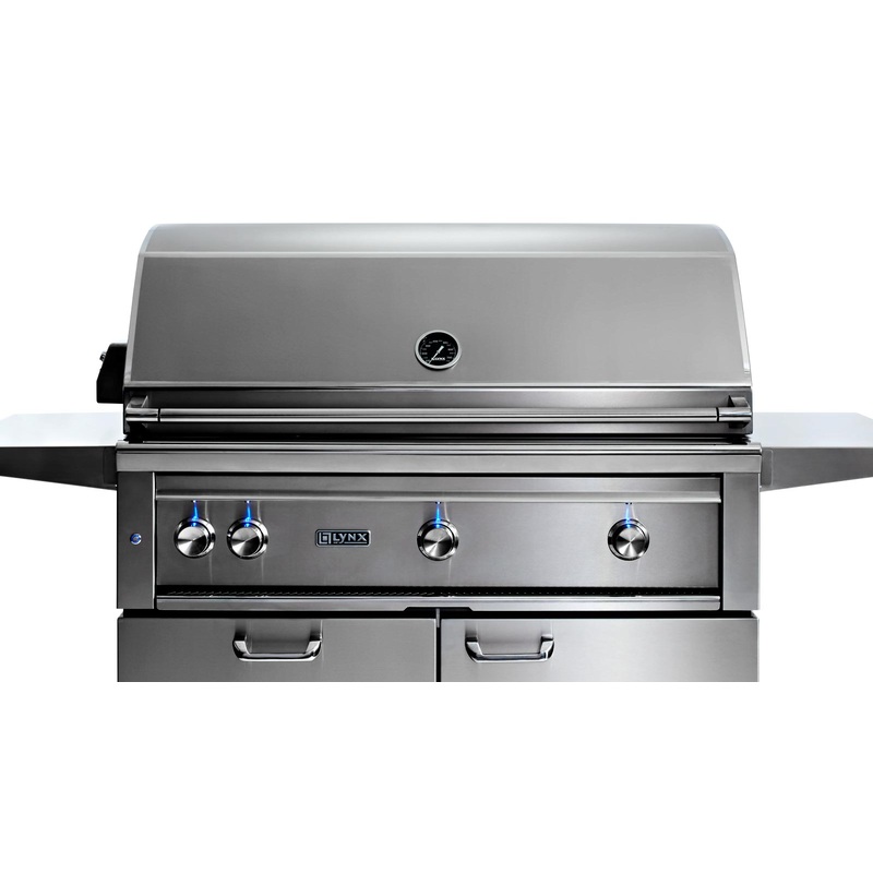 42" Professional Freestanding Grill with All Trident Infrared Burners and Rotisserie (L42ATRF)