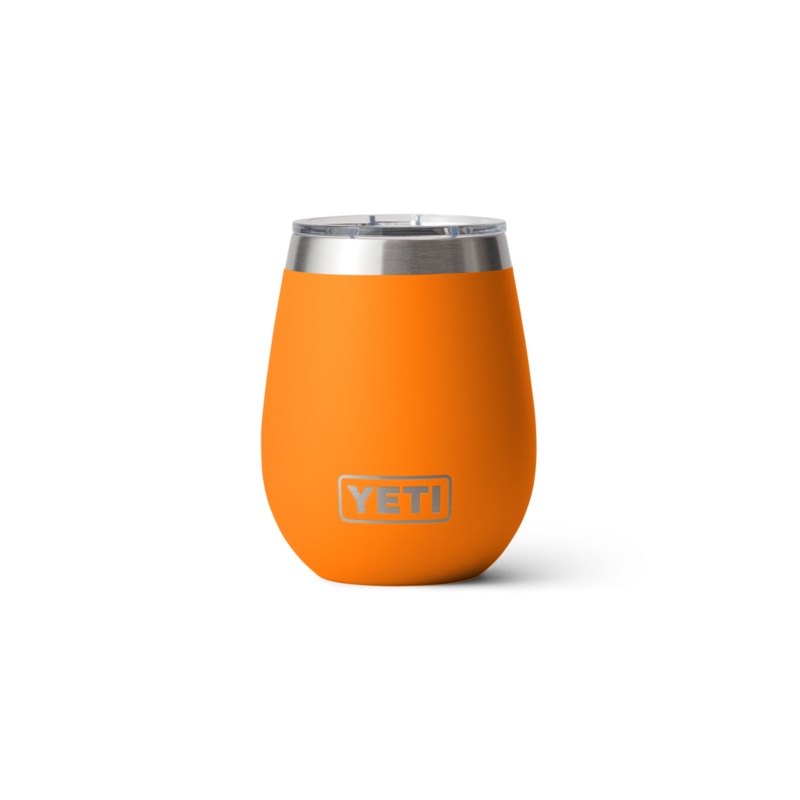 10 oz. / 295ml Wine Tumbler w/ Magslider Lid - King Crab Orange