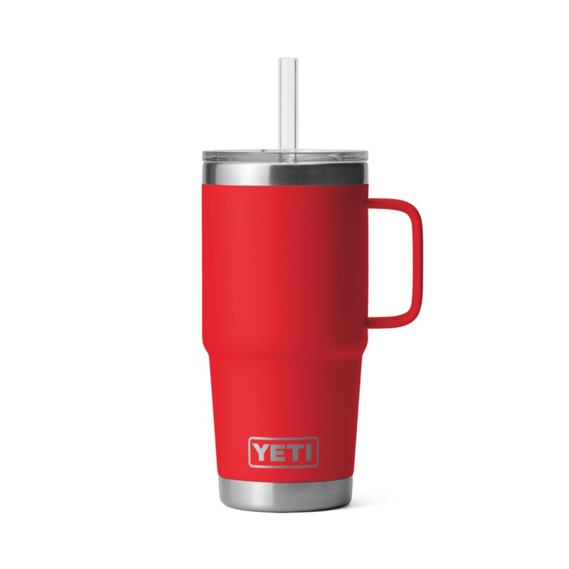 25 oz. / 739ml Straw Mug w/ Straw Lid - Rescue Red