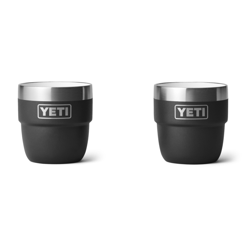 4 oz. / 118ml Stackable Cups - Black (2 pack)
