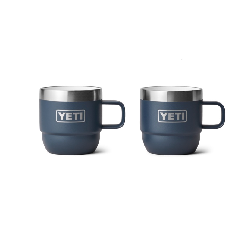6 oz. / 177ml Stackable Mugs - Navy (2 pack)