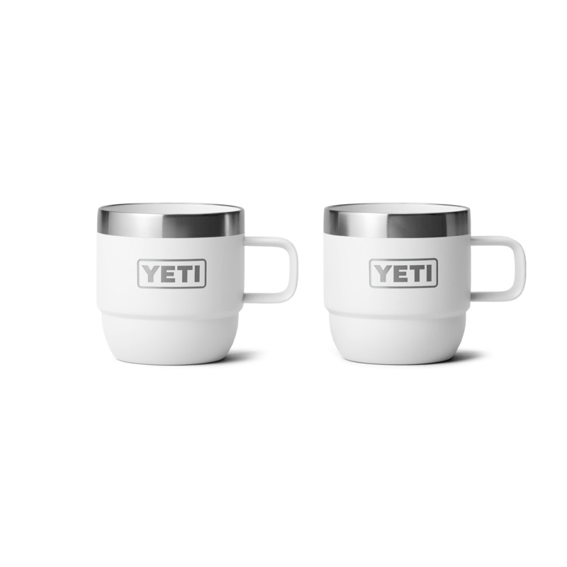 6 oz. / 177ml Stackable Mugs - White (2 pack)