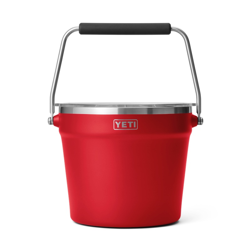 Beverage Bucket w/ Lid - Rescue Red
