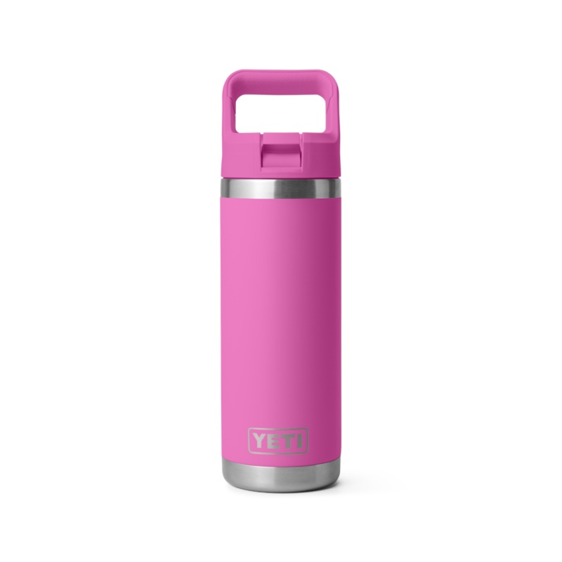 18 oz. / 532ml Bottle w/ Matching Straw Cap - Wildflower Fuchsia