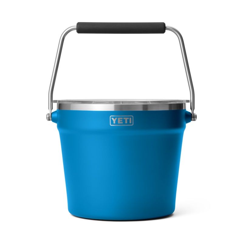 Beverage Bucket w/ Lid - Big Wave Blue