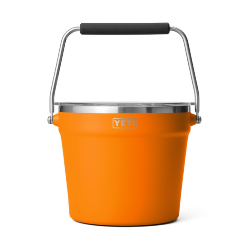 Beverage Bucket w/ Lid - King Crab Orange