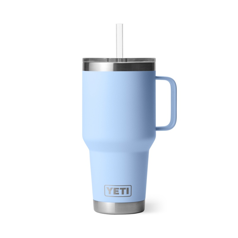 35 oz. / 1L Straw Mug w/ Straw Lid - Big Sky Blue