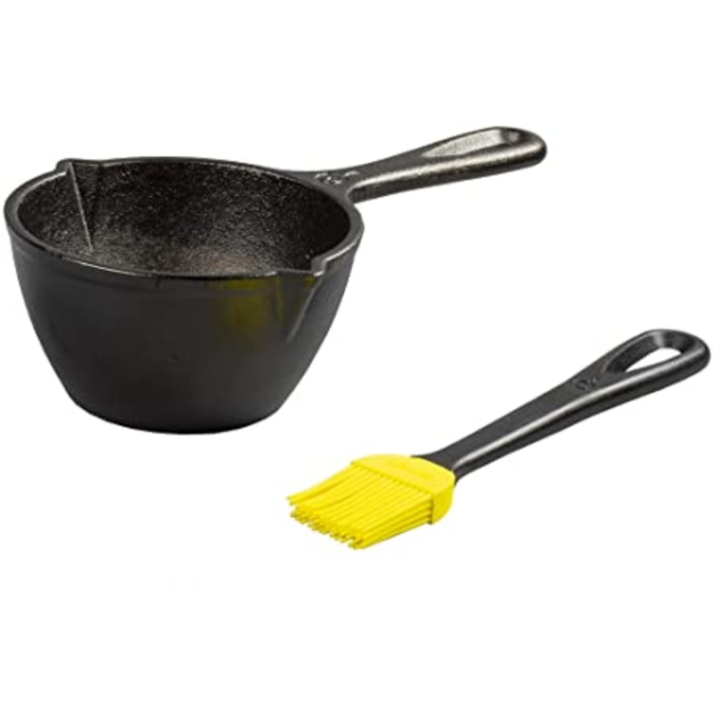 Cast Iron Melting Pot & Brush