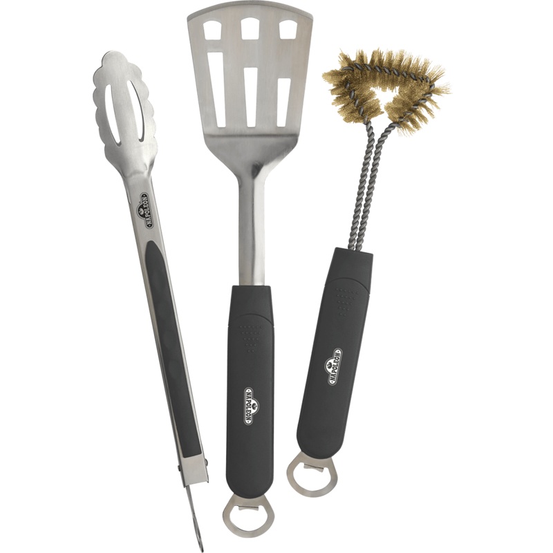 3 pc. Compact Stainless Steel BBQ Tool Set