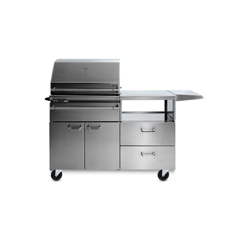 Sonoma Smart Smoker with WiFi on Mobile Kitchen Cart