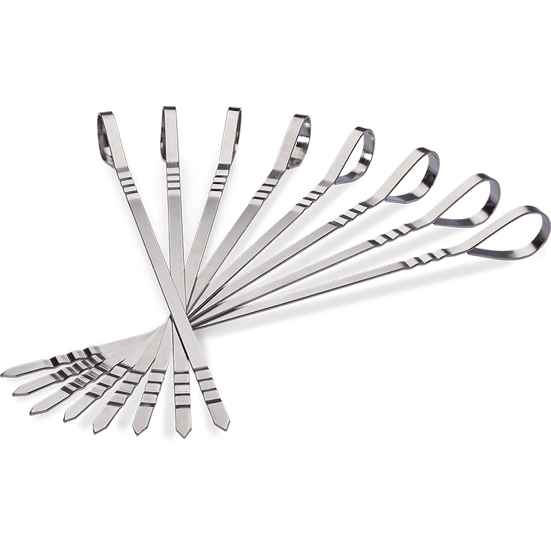 Eight Stainless Steel Multifunctional Skewers