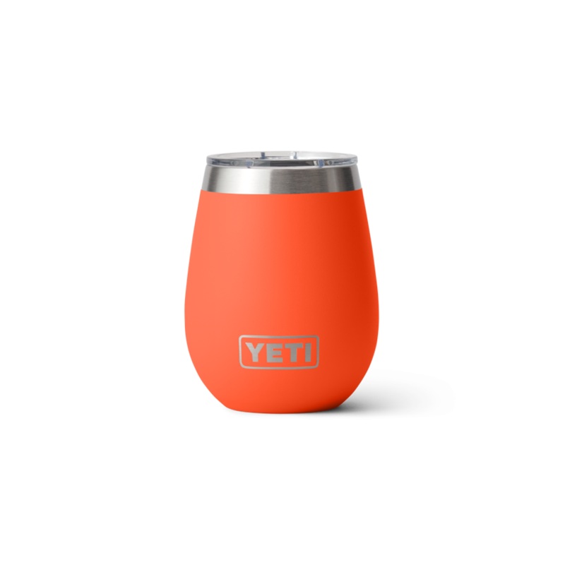 10 oz. / 295ml Wine Tumbler w/ Magslider Lid - Papaya