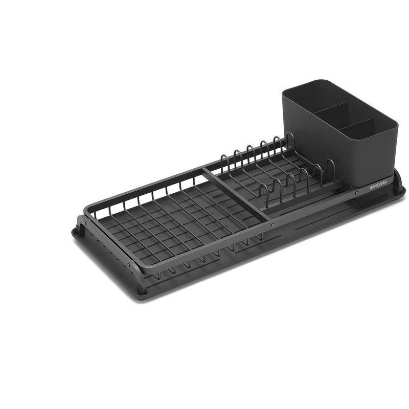 Compact Dish Drying Rack - Dark Grey