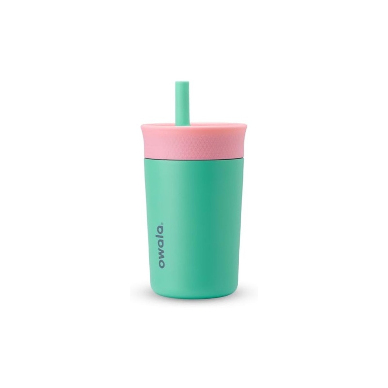 Kids Tumbler Stainless Steel Insulated 12oz Reel Cool Fish (Pink Teal)