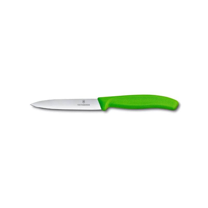 Paring Knife 10Cm Pointed Blade Green