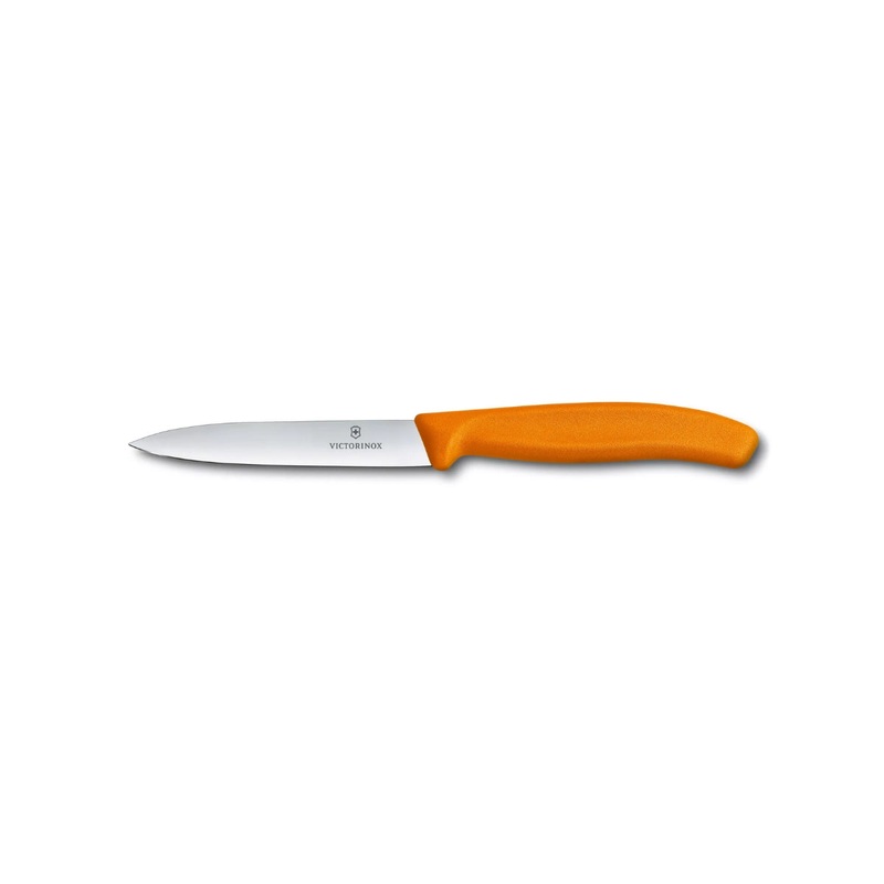 Paring Knife 10Cm Pointed Blade Orange