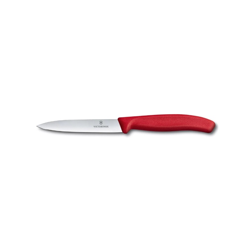 Paring Knife 10Cm Pointed Blade Red
