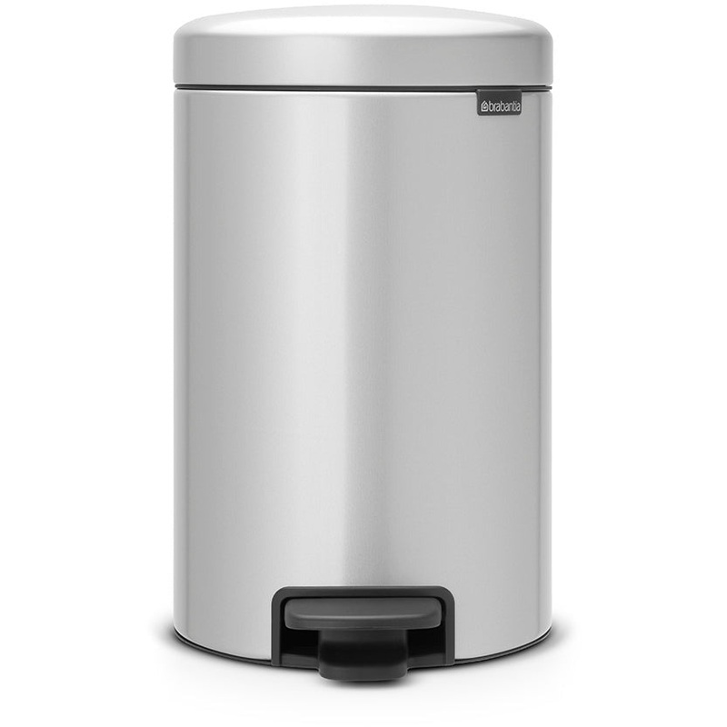 Pedal Bin Newicon 12L Metallic Grey