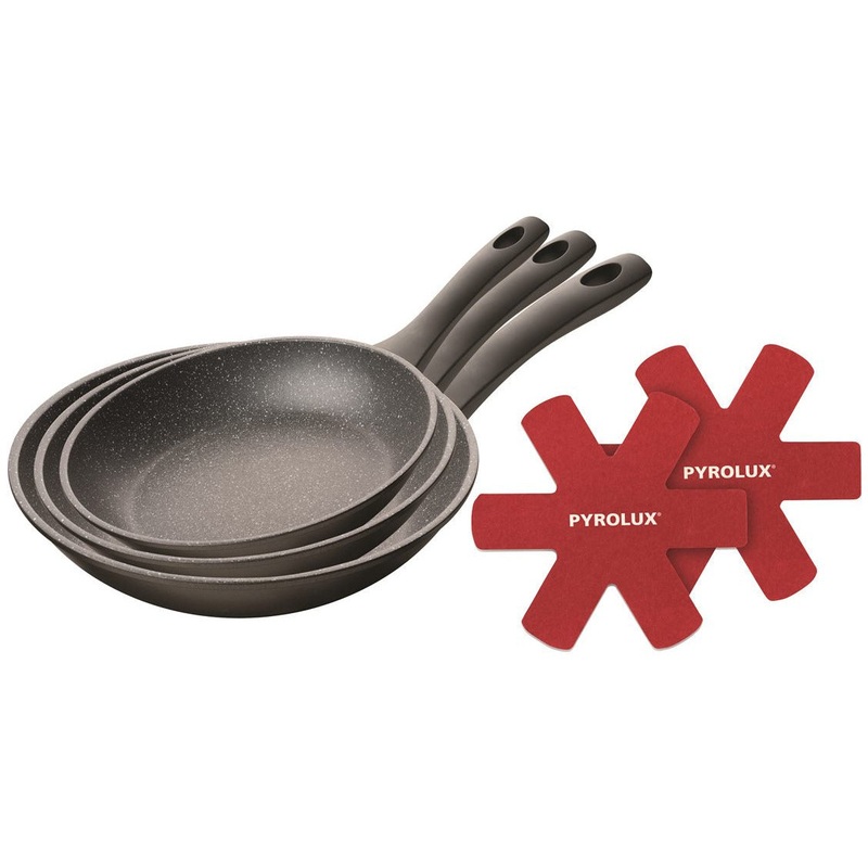 Pyrostone Frypan Set - 20cm, 26cm And 30cm Frypans