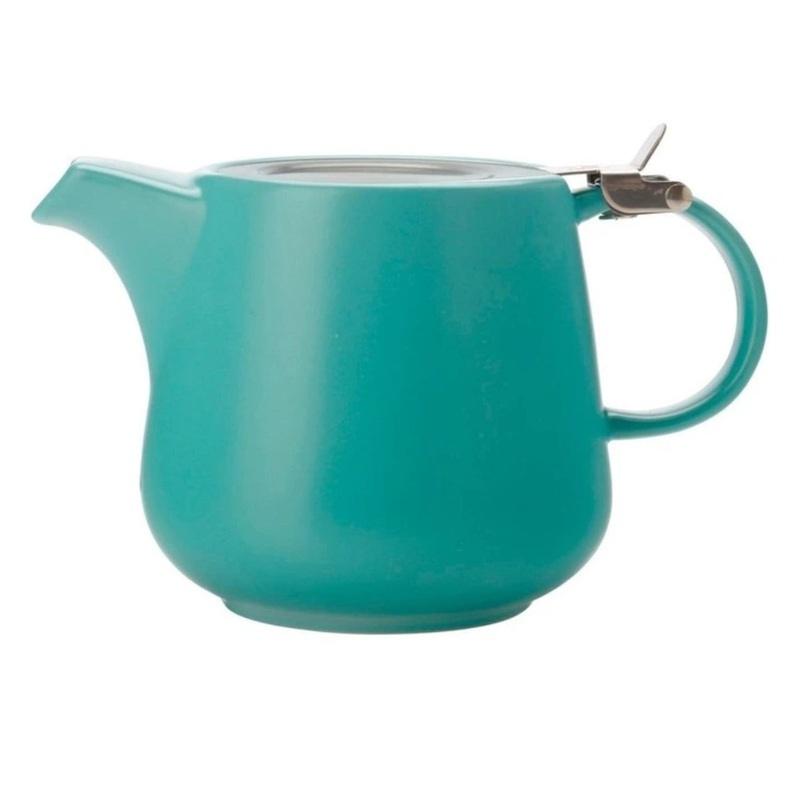 Tint Teapot 600ml Aqua