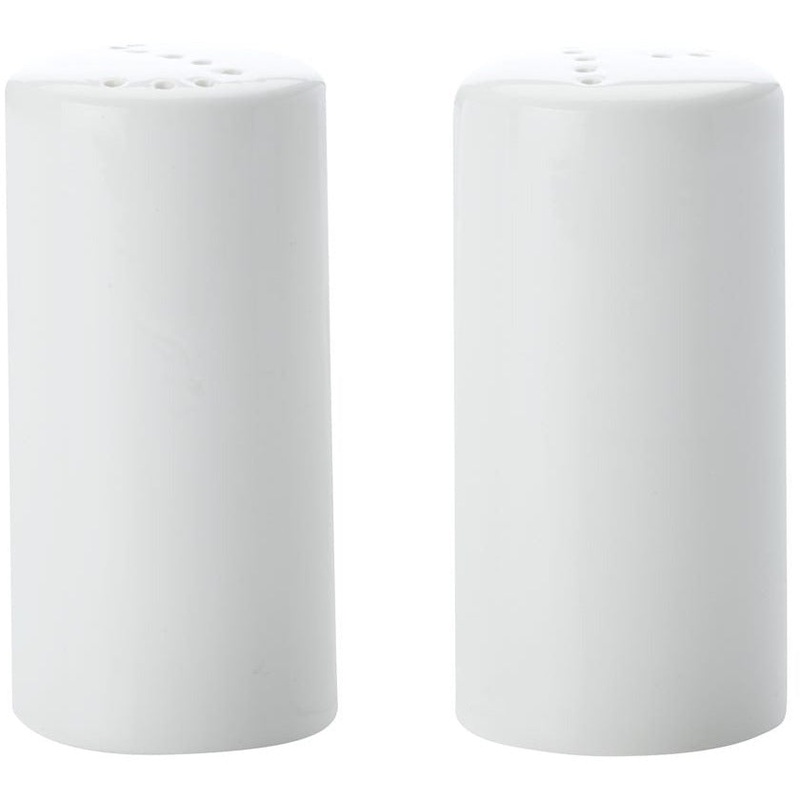 White Basics Cylindrical Salt And Pepper