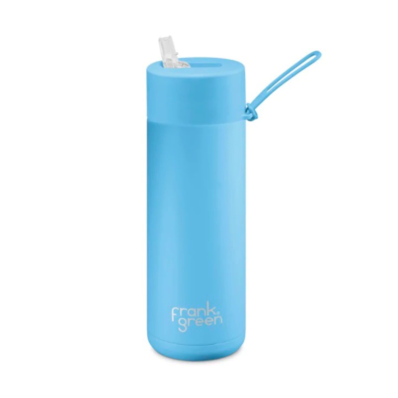 20oz Reusable Bottle - Straw Lid - Sky Blue