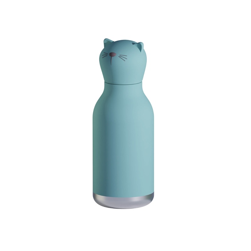 Bestie Bottle Cat Double Wall Insulated Bottle 460ml Teal