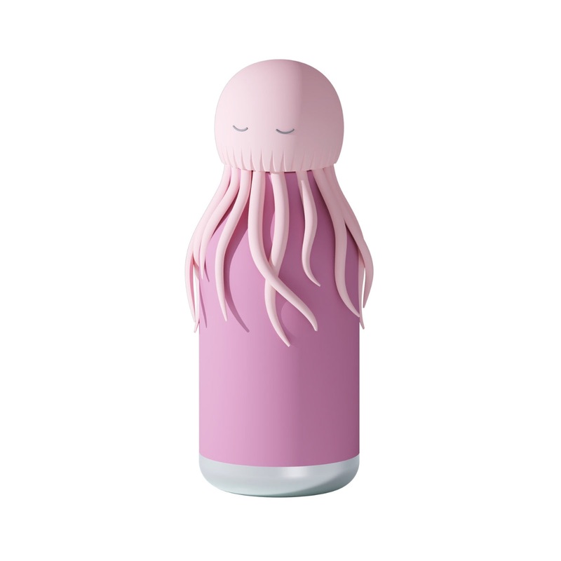 Bestie Bottle Jellyfish Double Wall Insulated Bottle 460ml Purple