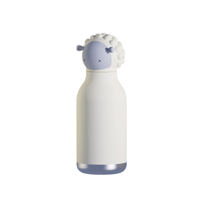 Bestie Bottle Sheep Double Wall Insulated Bottle 460ml White