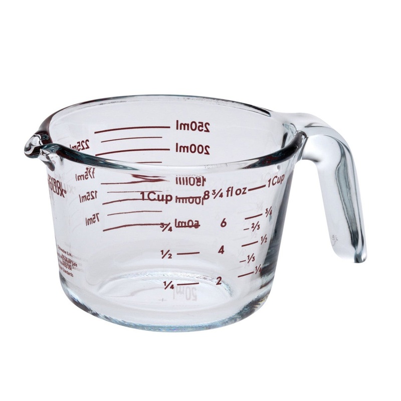 Glass Measure Jug 1 cup 250ml