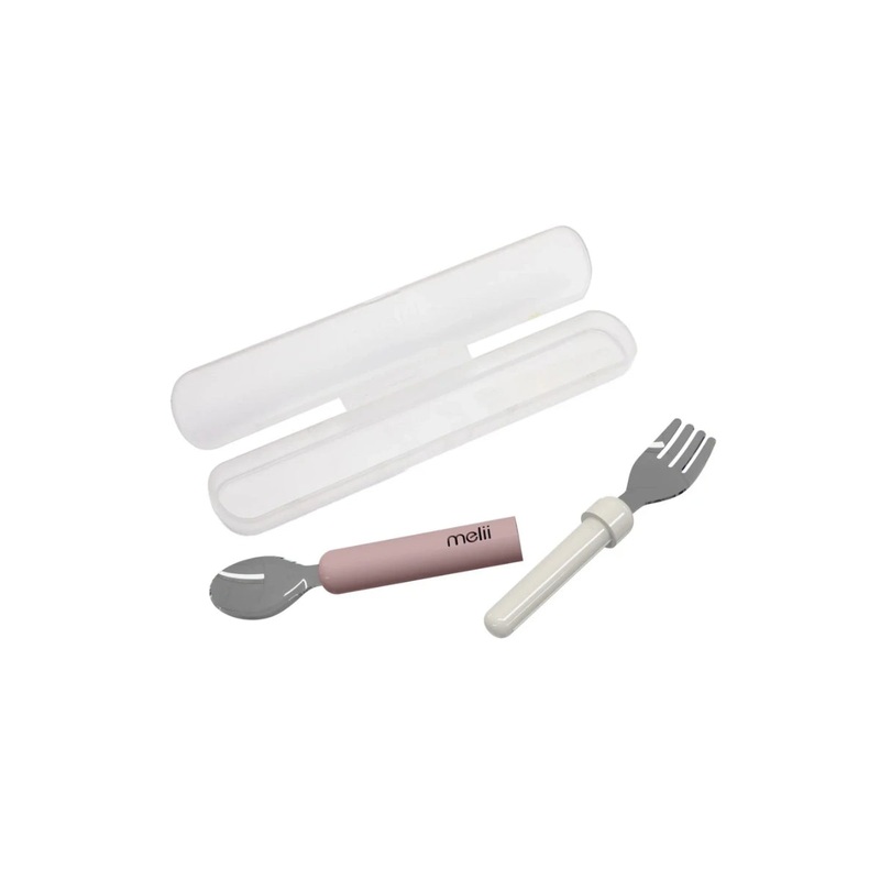 Luxe Detachable Spoon & Fork (Pink)