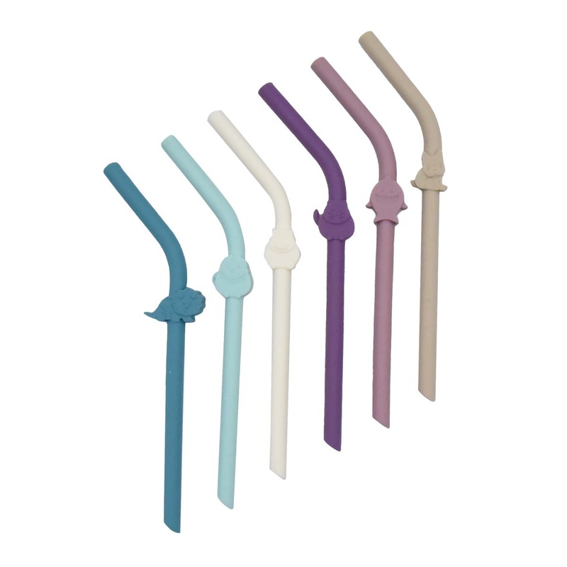 Luxe Silicone Straws Set 6 (6 Asst.